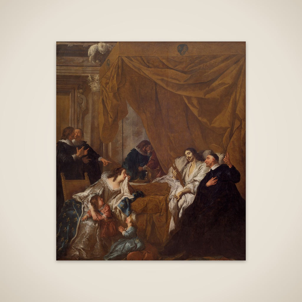Skt. Vincent de Paul ved Louis XIII´s dødsleje unframed print