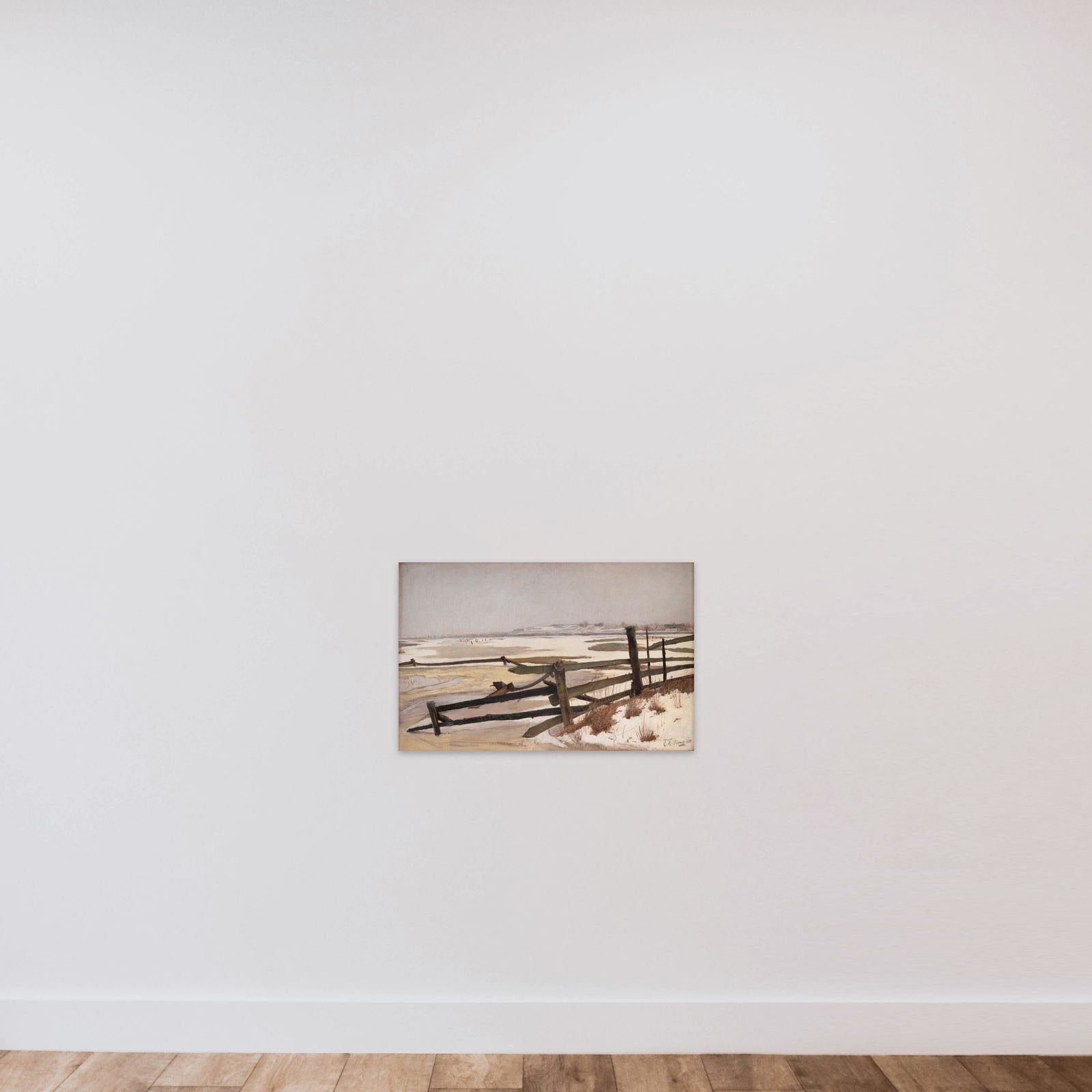 Tøbrud unframed — shown to scale