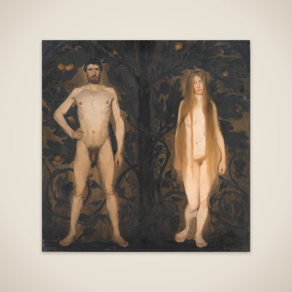 Adam og Eva unframed print