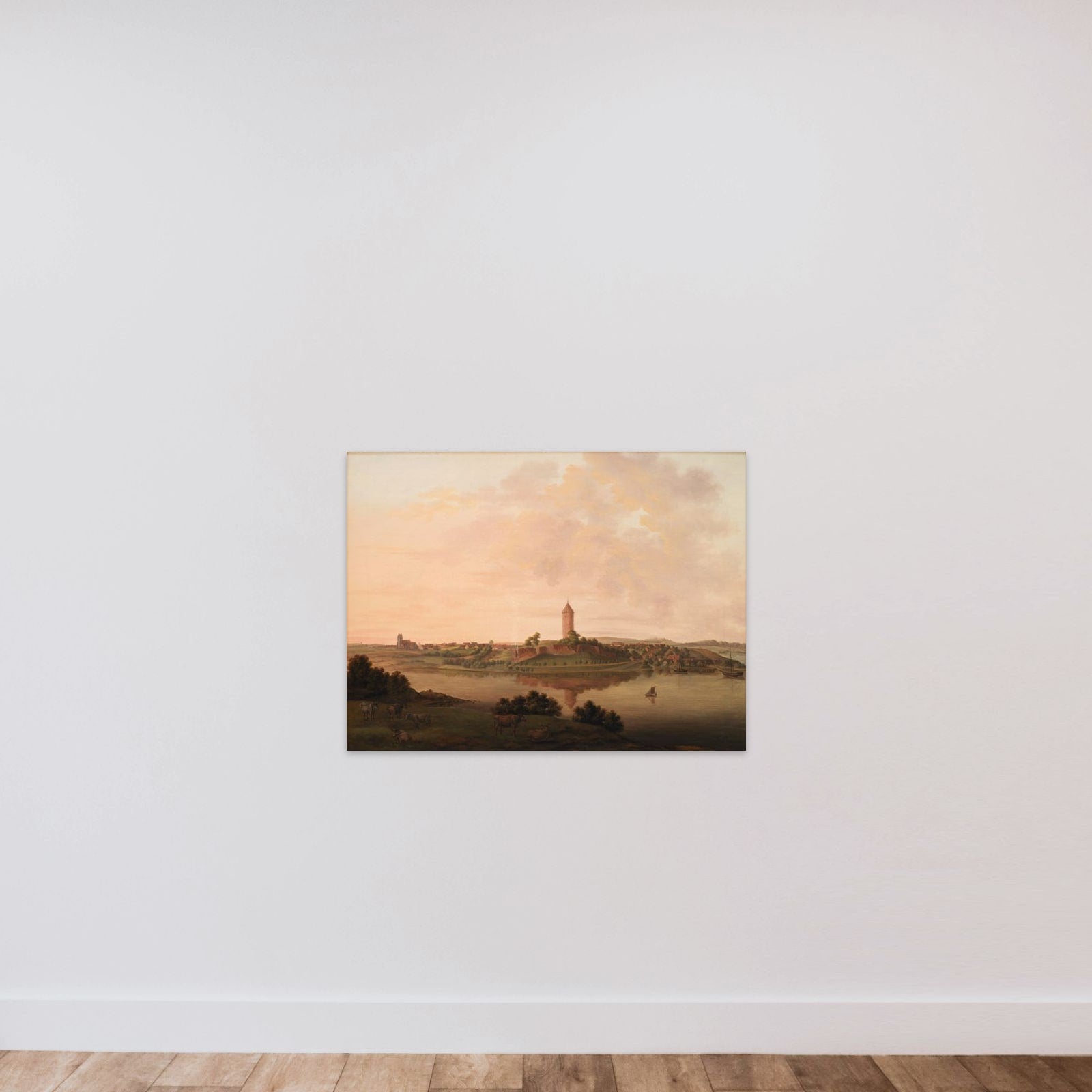 Prospekt af Vordingborg unframed — shown to scale