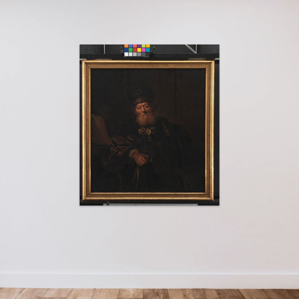 Aron som ypperstepræst unframed — shown to scale