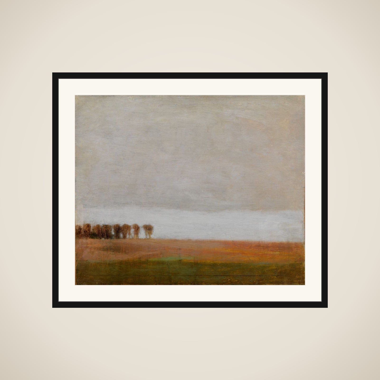 Parti fra Jægersborg Allé. Studie framed