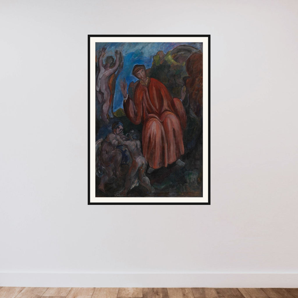 Dante. Profeter, Opus I framed — shown to scale
