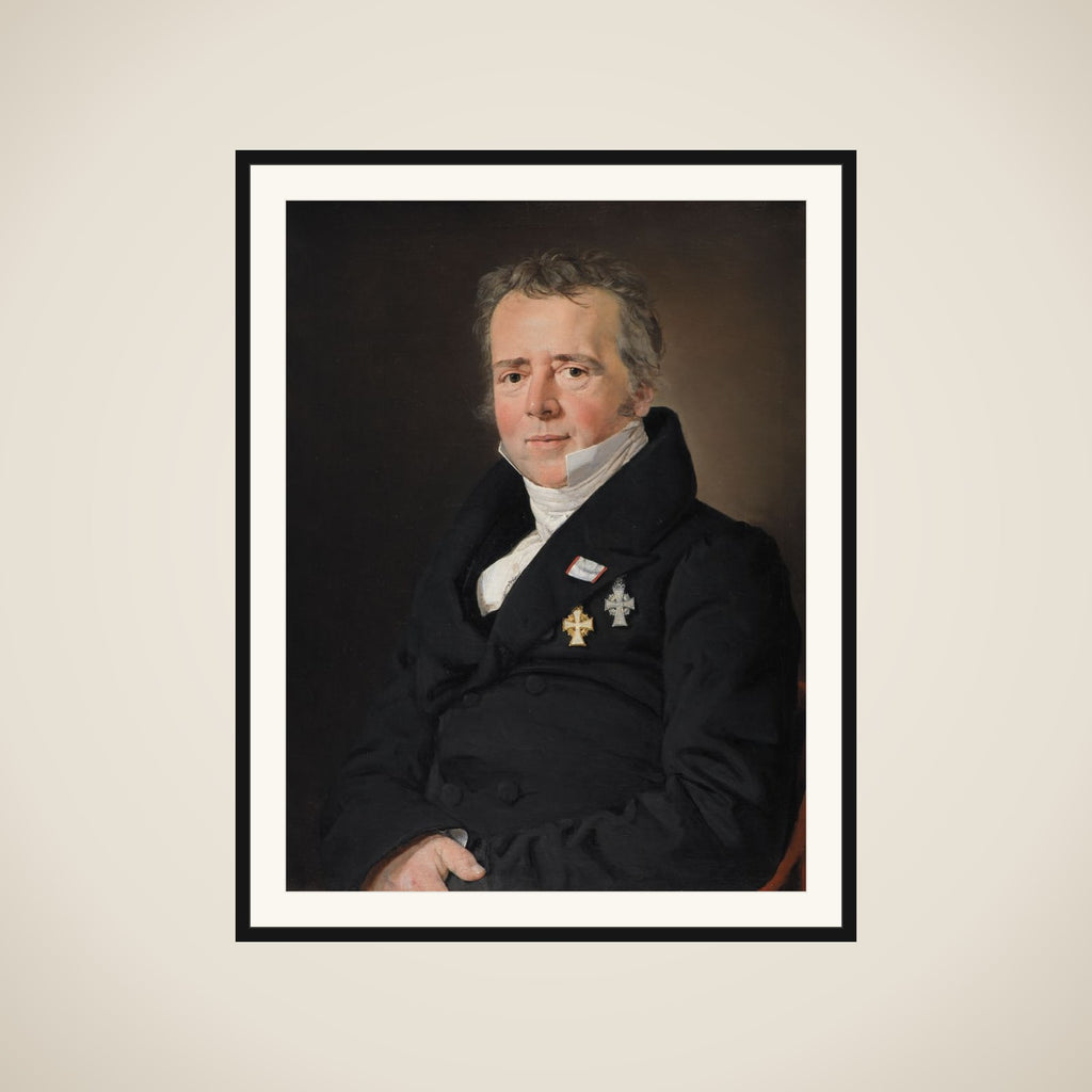 Portræt af naturvidenskabsmanden H.C. Ørsted framed
