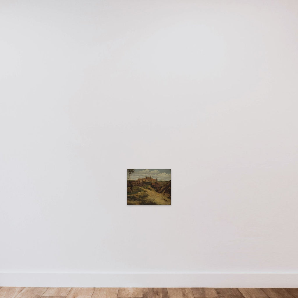 Udsigt mod Meissen unframed — shown to scale