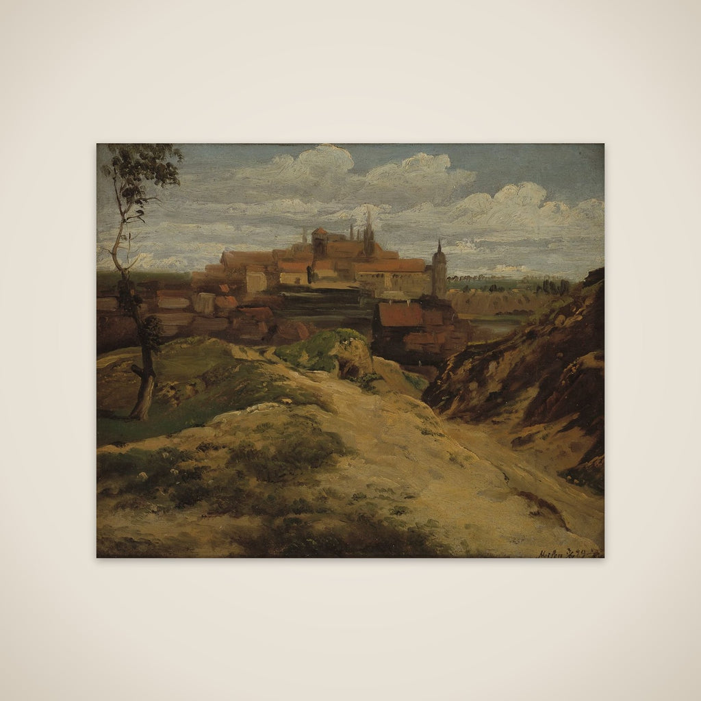 Udsigt mod Meissen unframed print