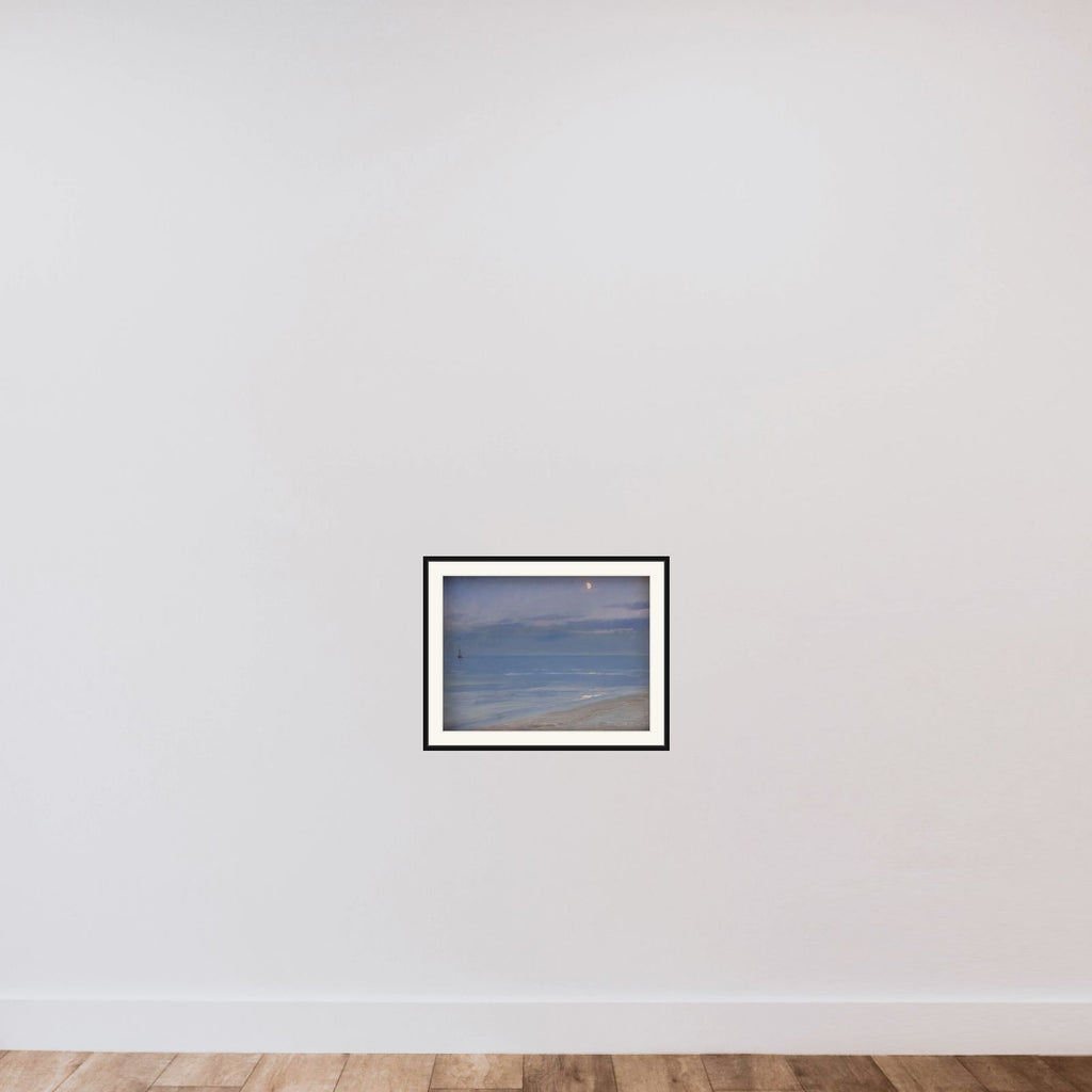 Måneskin ved Skagen Strand framed — shown to scale