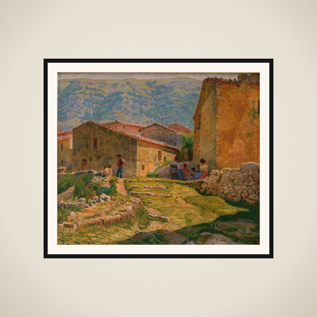 Solskinsformiddag i Civita d'Antino framed