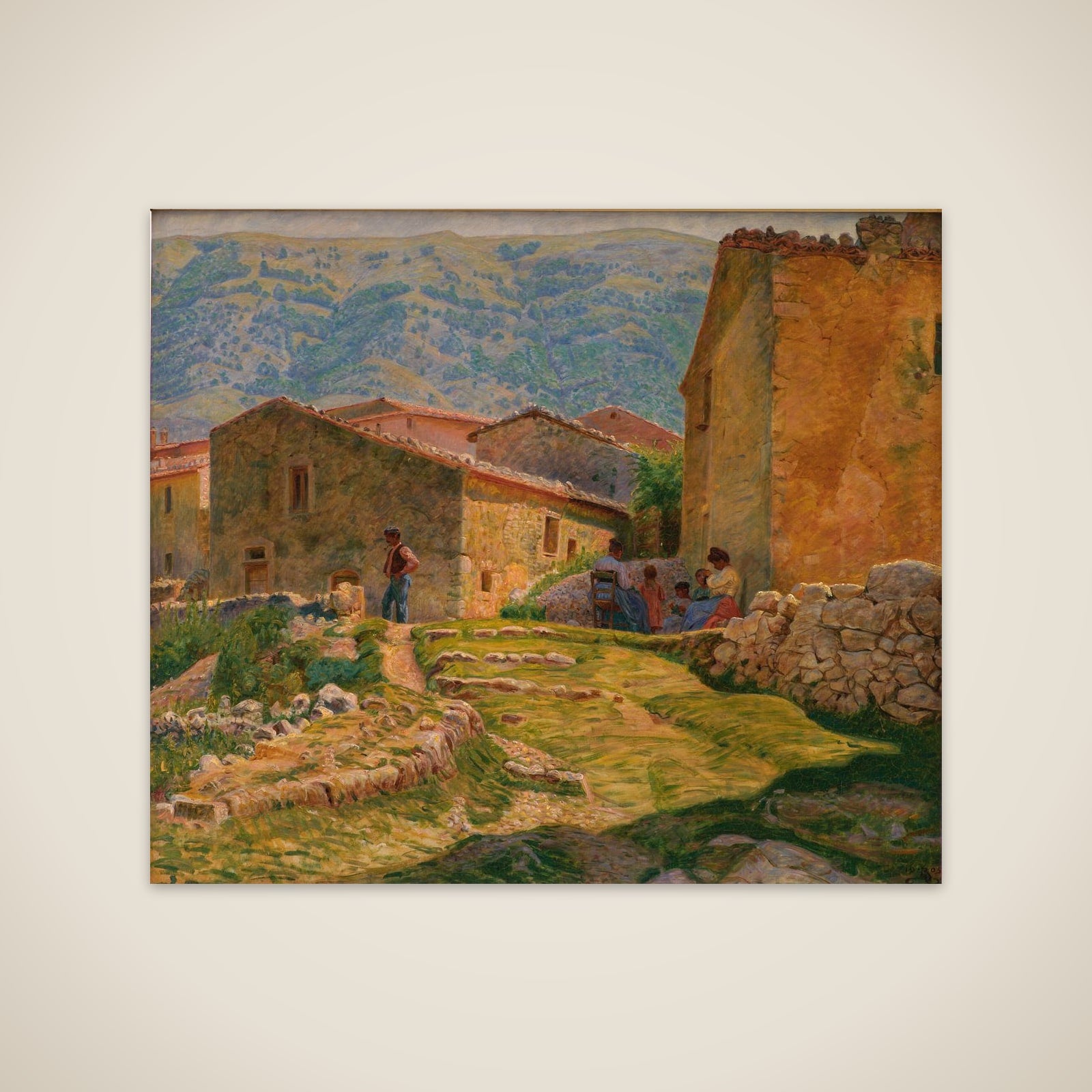 Solskinsformiddag i Civita d'Antino unframed print