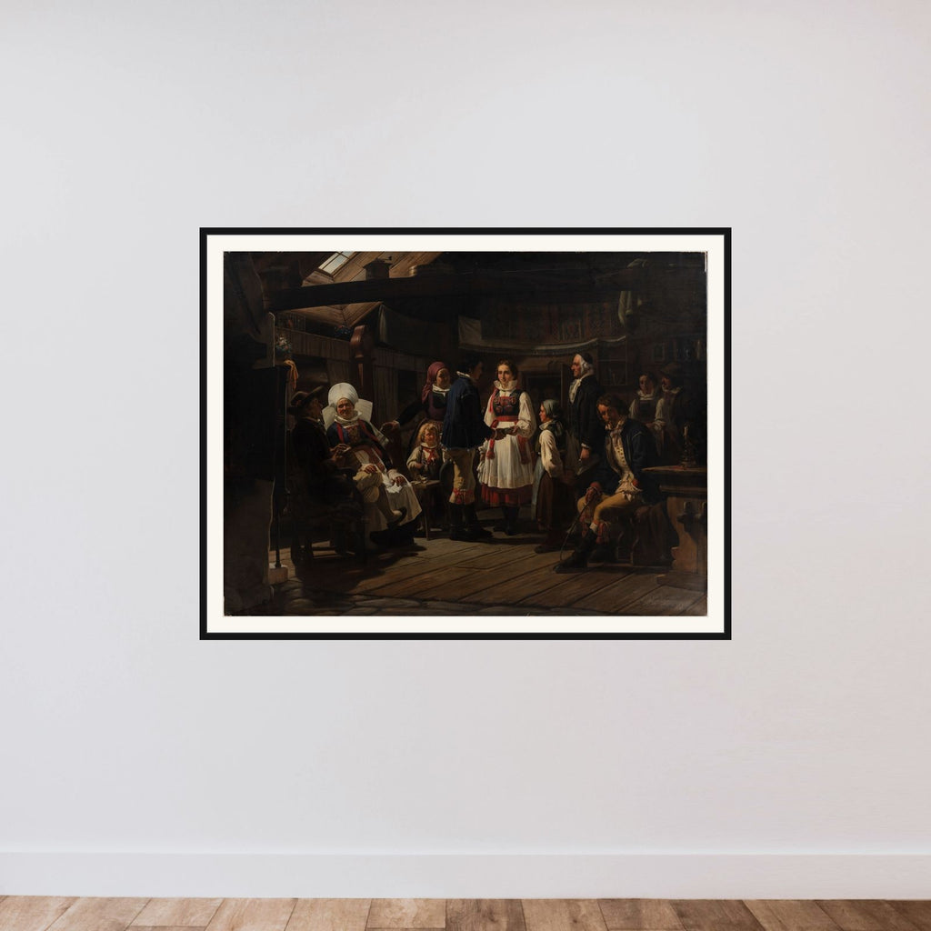 En trolovelse i Herrestad i Skåne framed — shown to scale