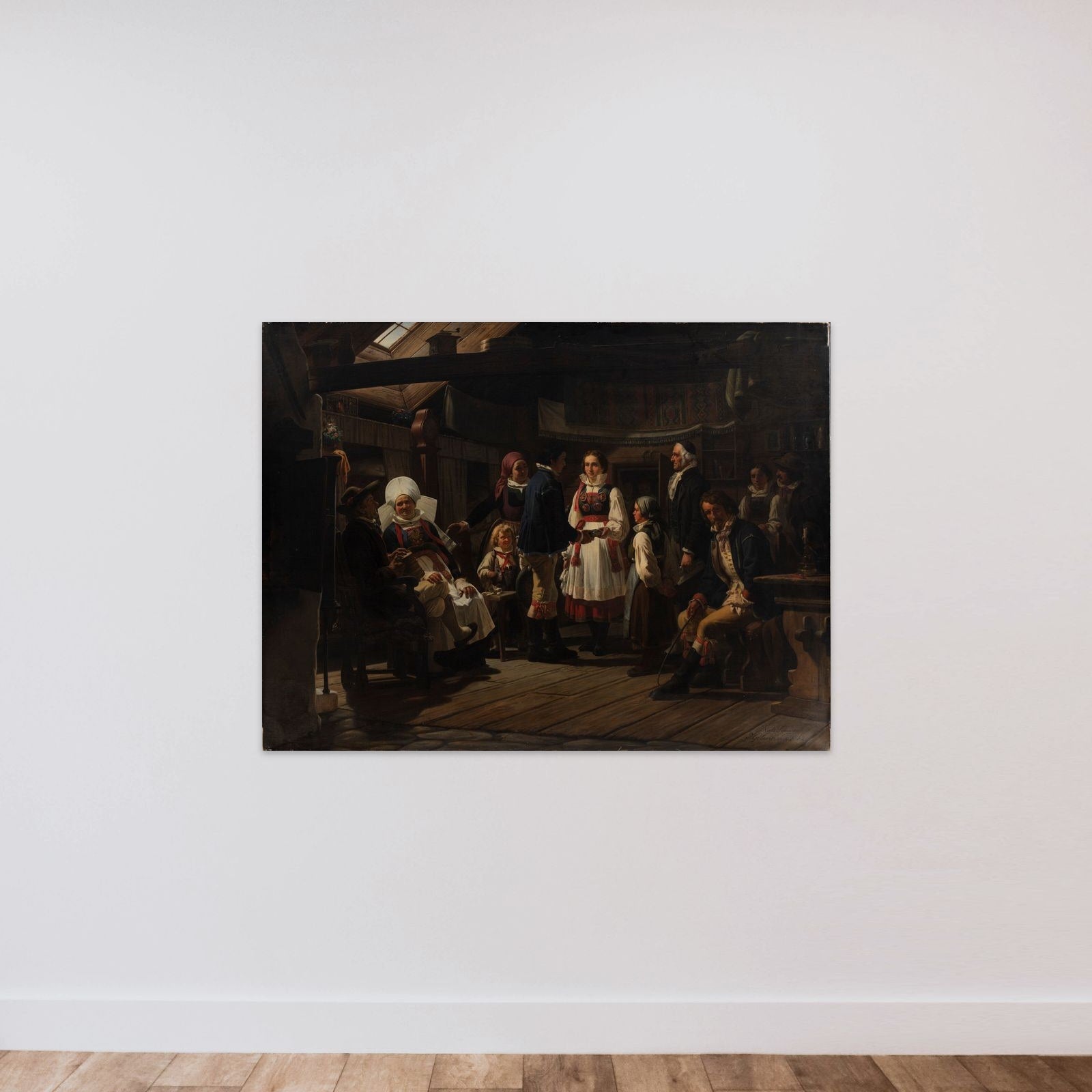 En trolovelse i Herrestad i Skåne unframed — shown to scale