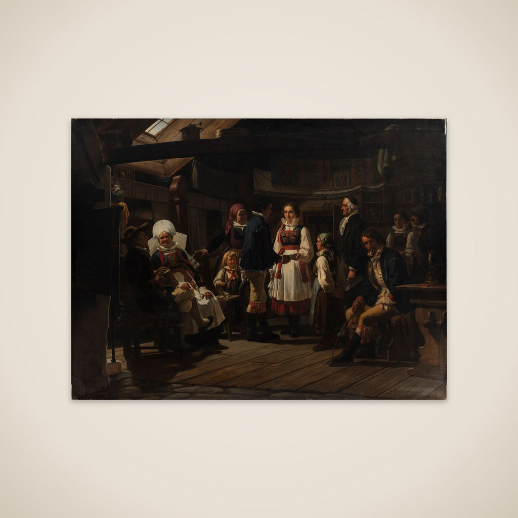 En trolovelse i Herrestad i Skåne unframed print