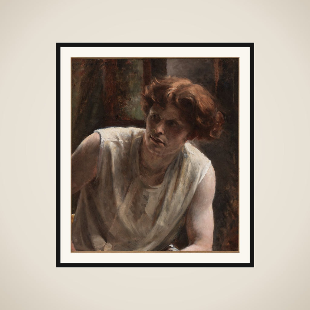 Studie af en kvindelig model framed