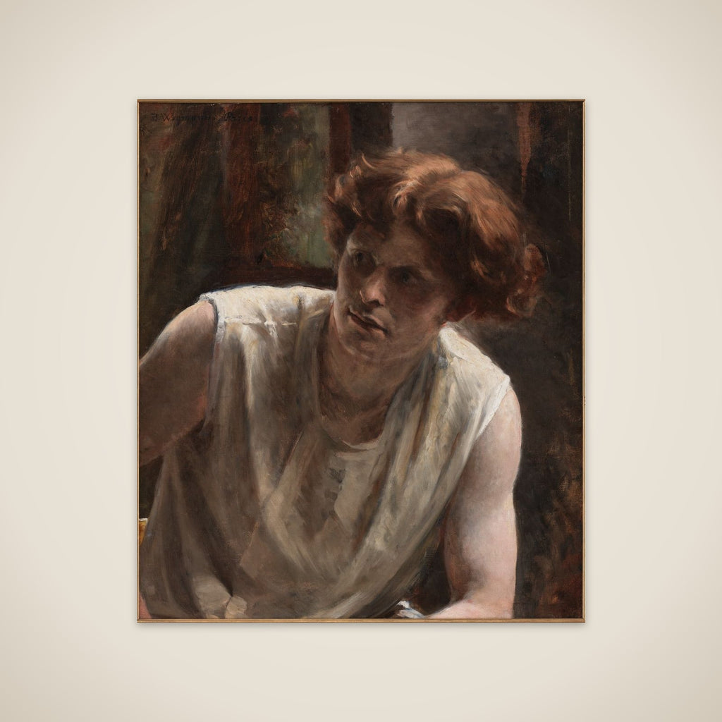 Studie af en kvindelig model unframed print
