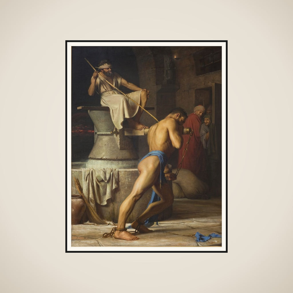 Samson hos filistrene framed