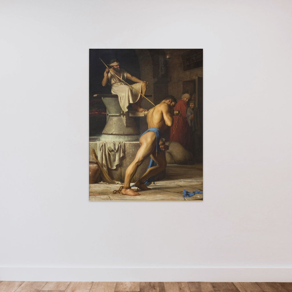 Samson hos filistrene unframed — shown to scale