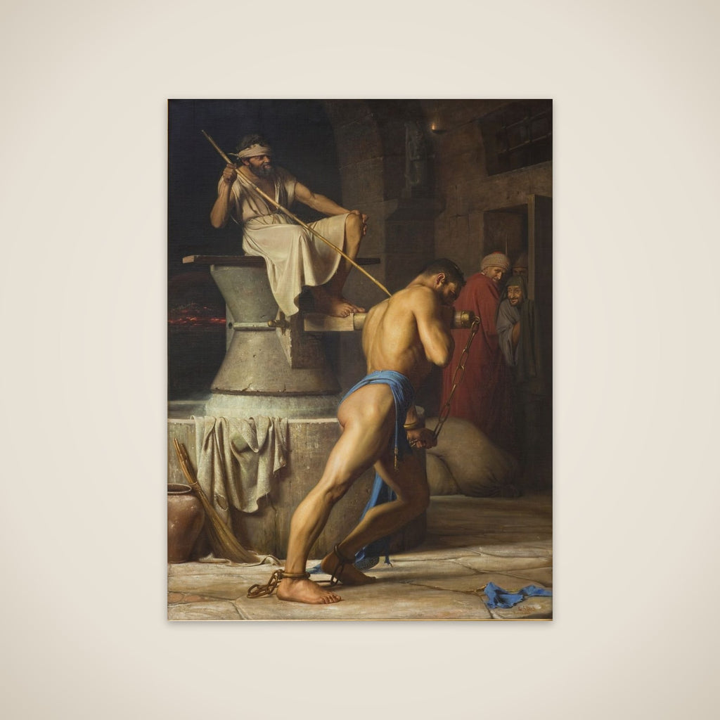 Samson hos filistrene unframed print