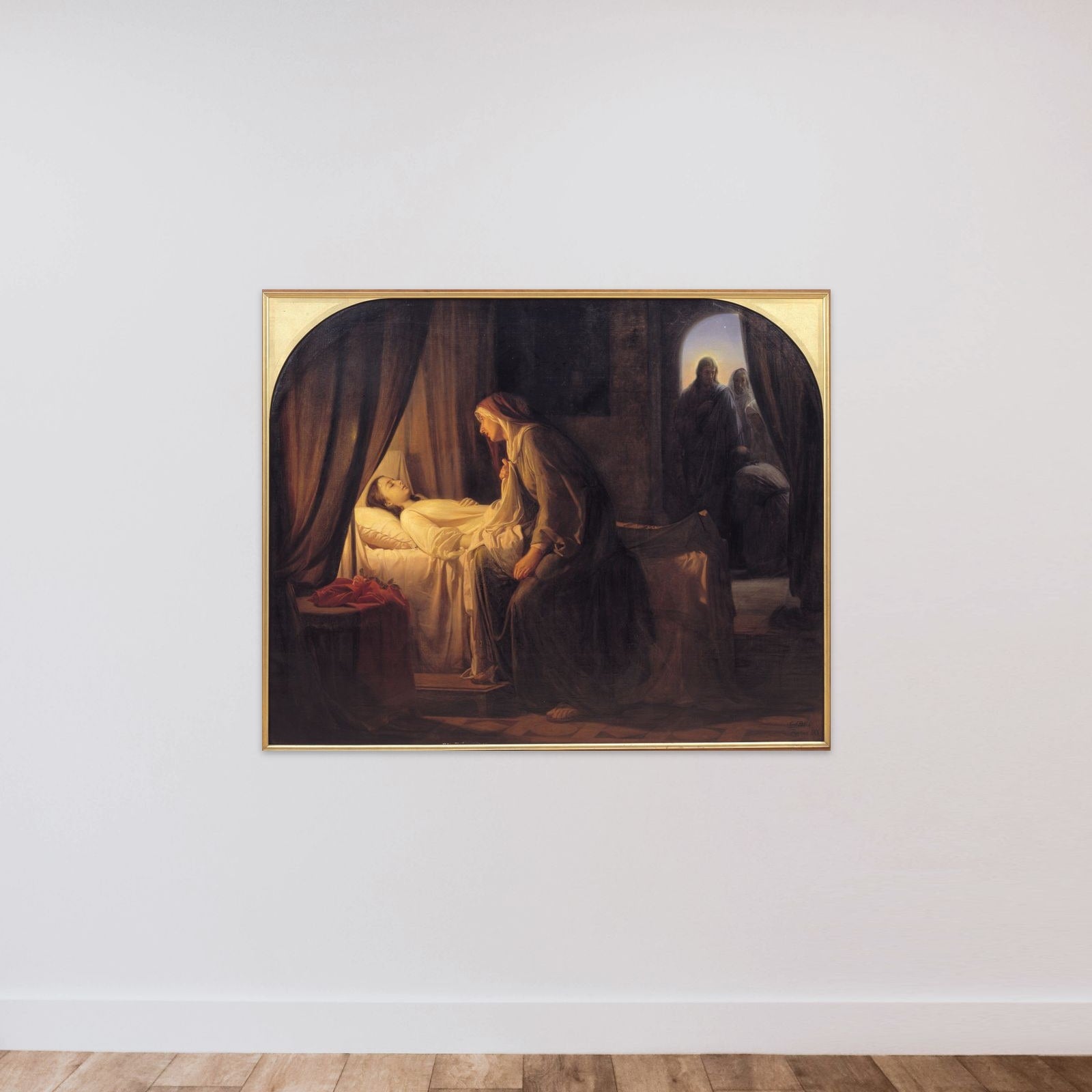Jairi datter unframed — shown to scale