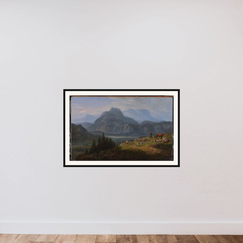 Etschdalen ved Roveredo framed — shown to scale