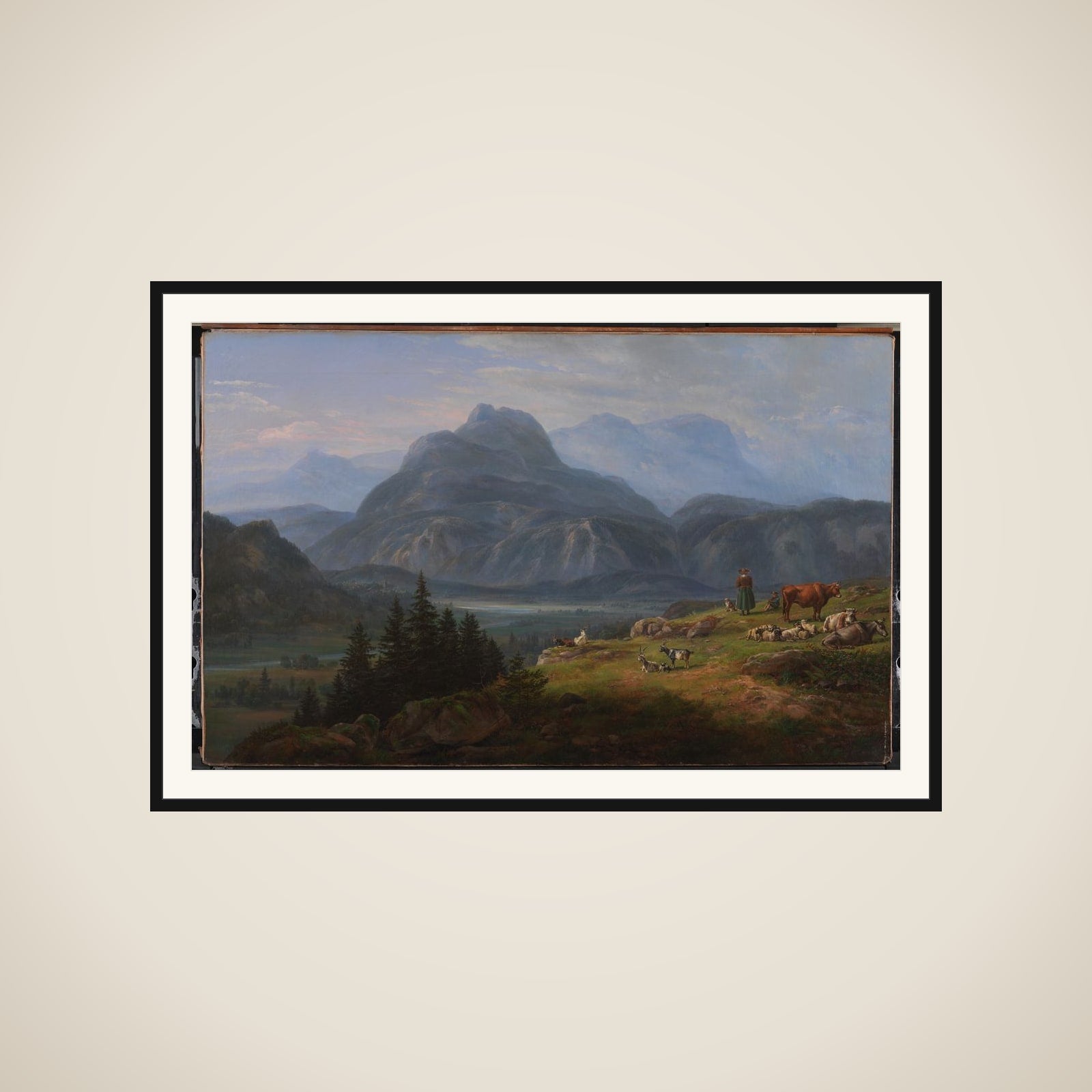 Etschdalen ved Roveredo framed