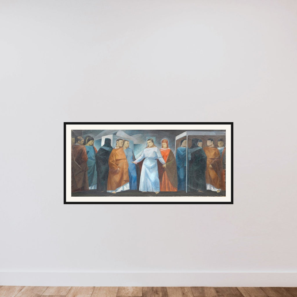 Det himmelske bryllup. Emmanuel Sweborg: Amore Conjugiali framed — shown to scale