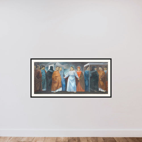 Det himmelske bryllup. Emmanuel Sweborg: Amore Conjugiali framed — shown to scale