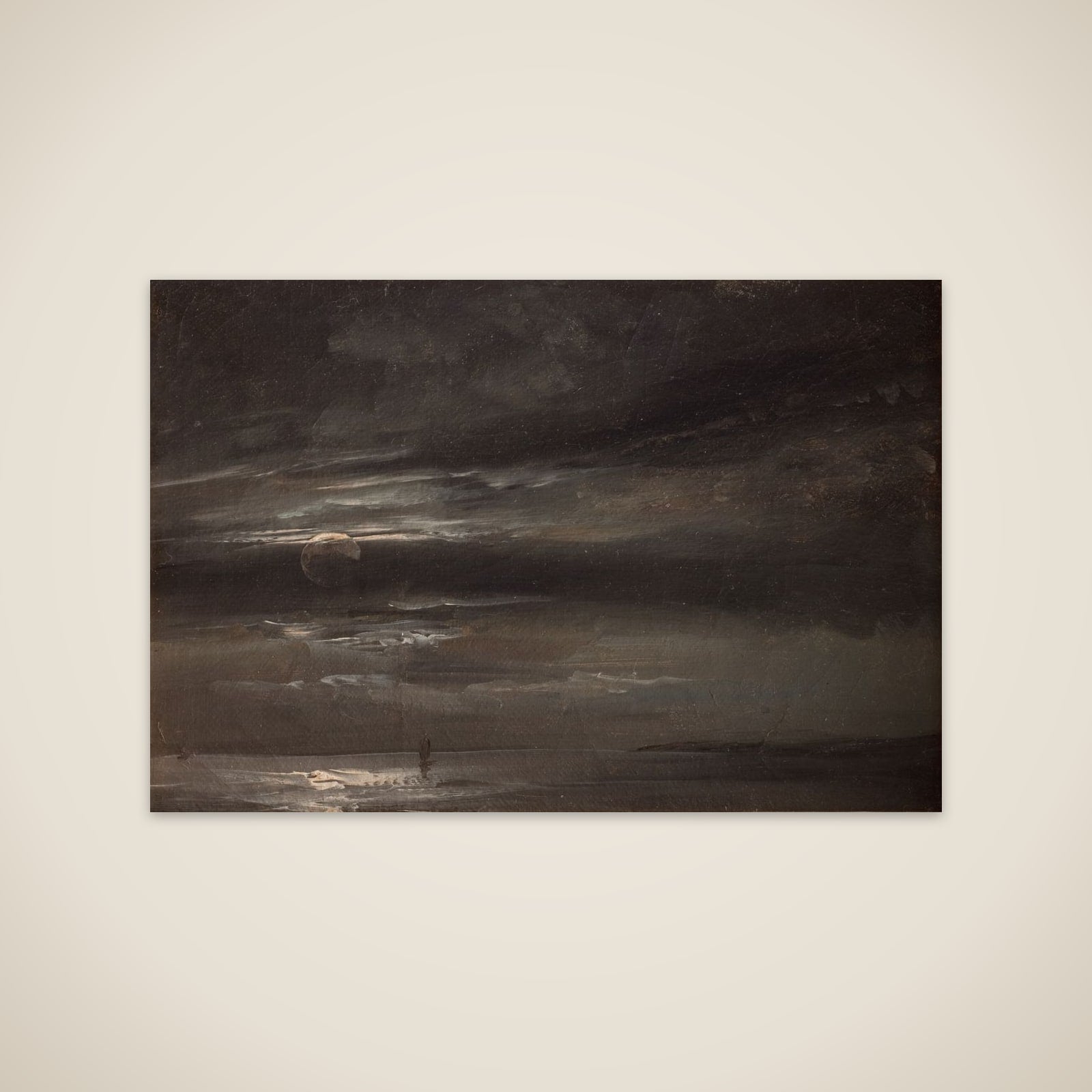 Måneskin over havet unframed print