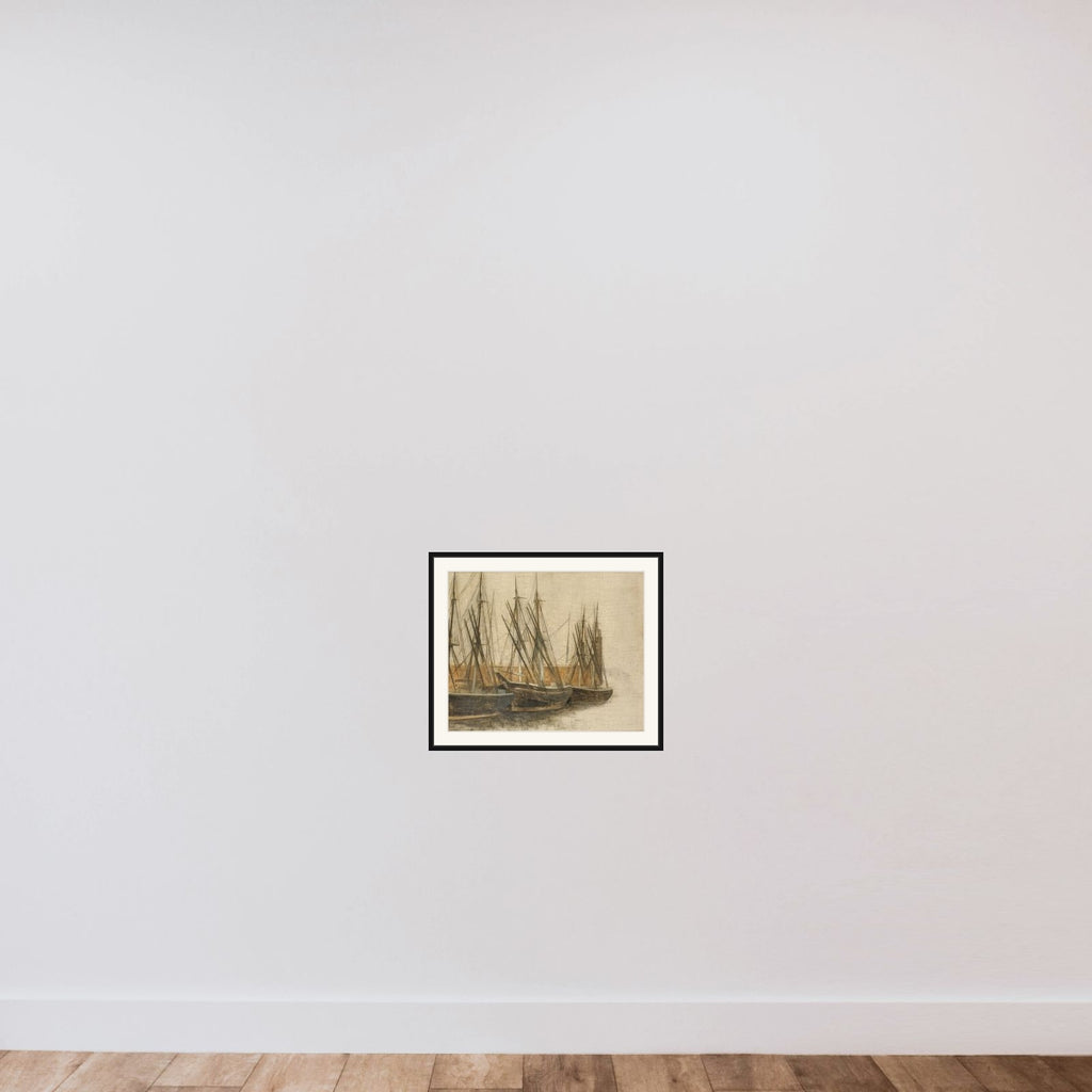 Fra Christianshavns Kanal framed — shown to scale