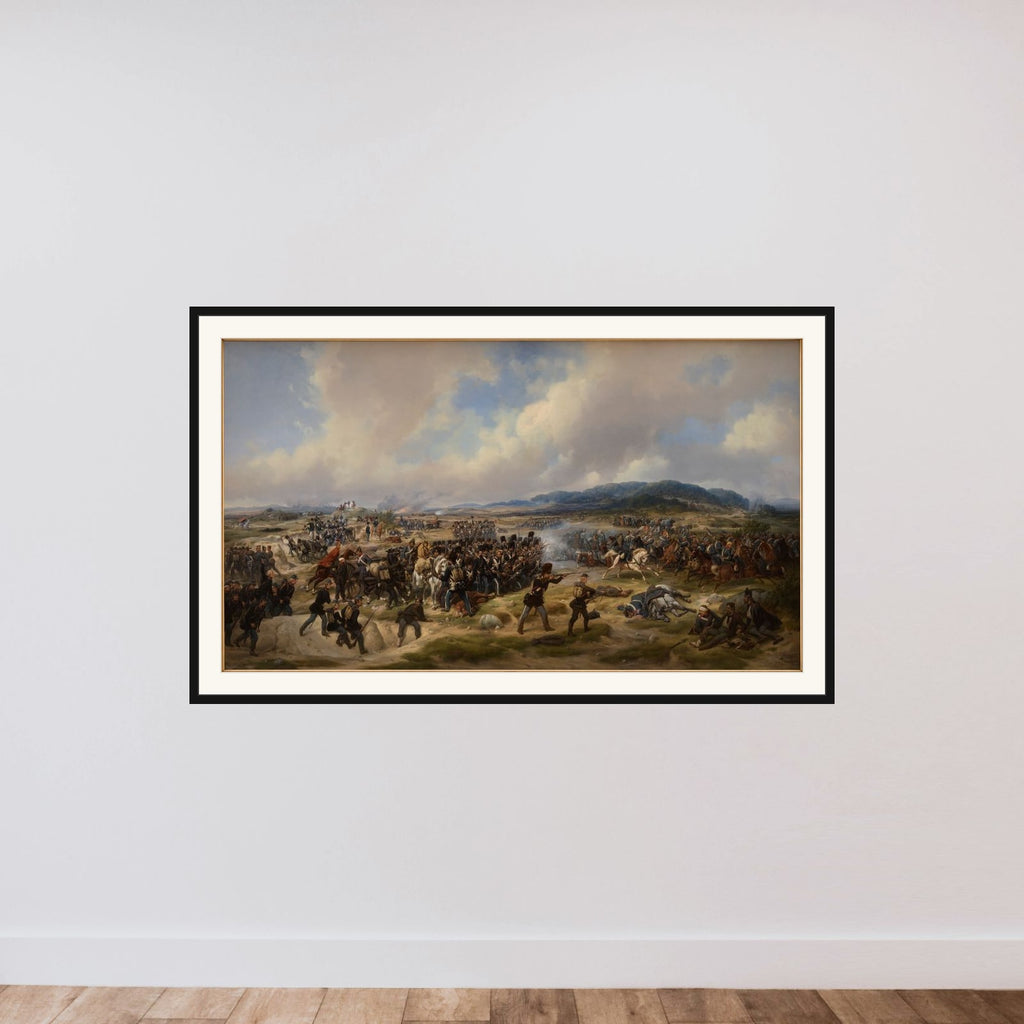 Slaget ved Isted den 25. juli 1850 framed — shown to scale