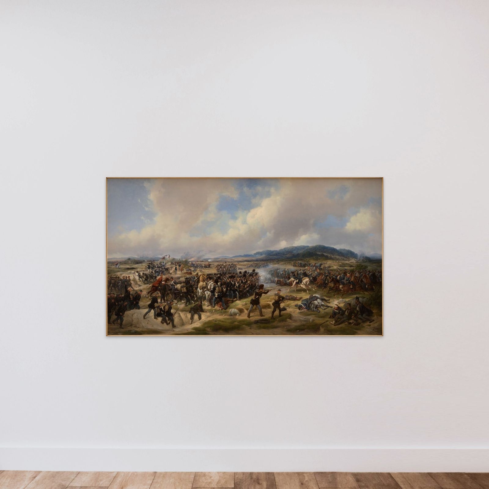 Slaget ved Isted den 25. juli 1850 unframed — shown to scale