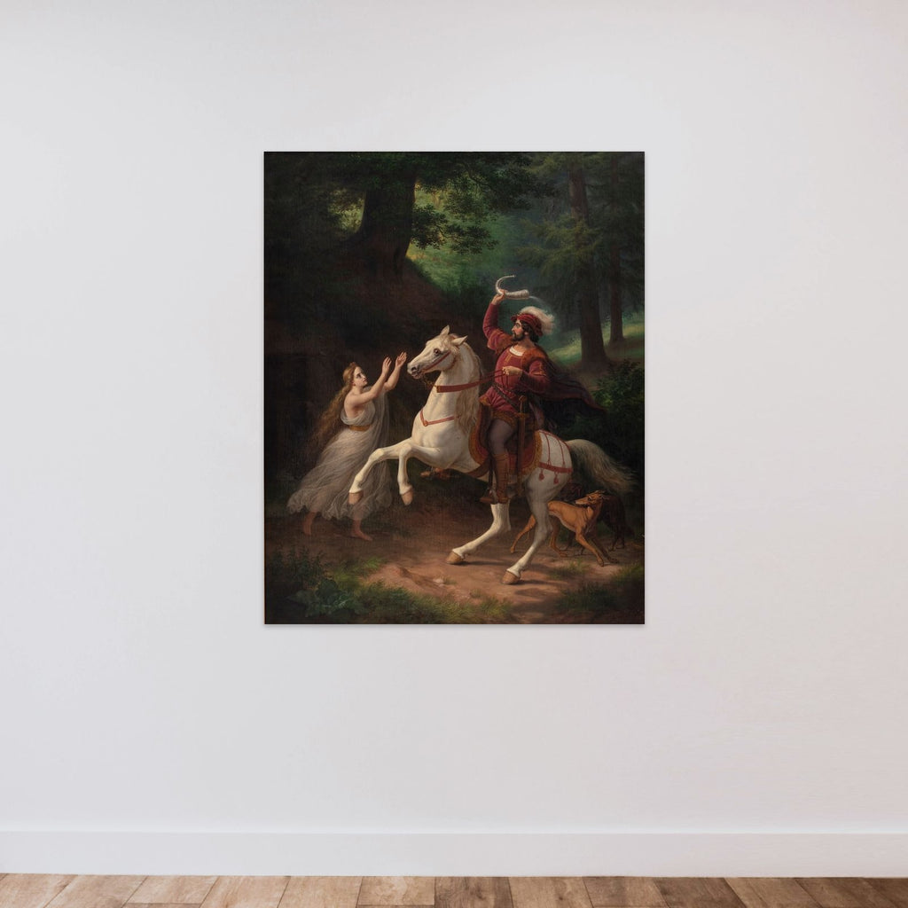 Grev Otto af Oldenborg og det oldenborgske horn unframed — shown to scale