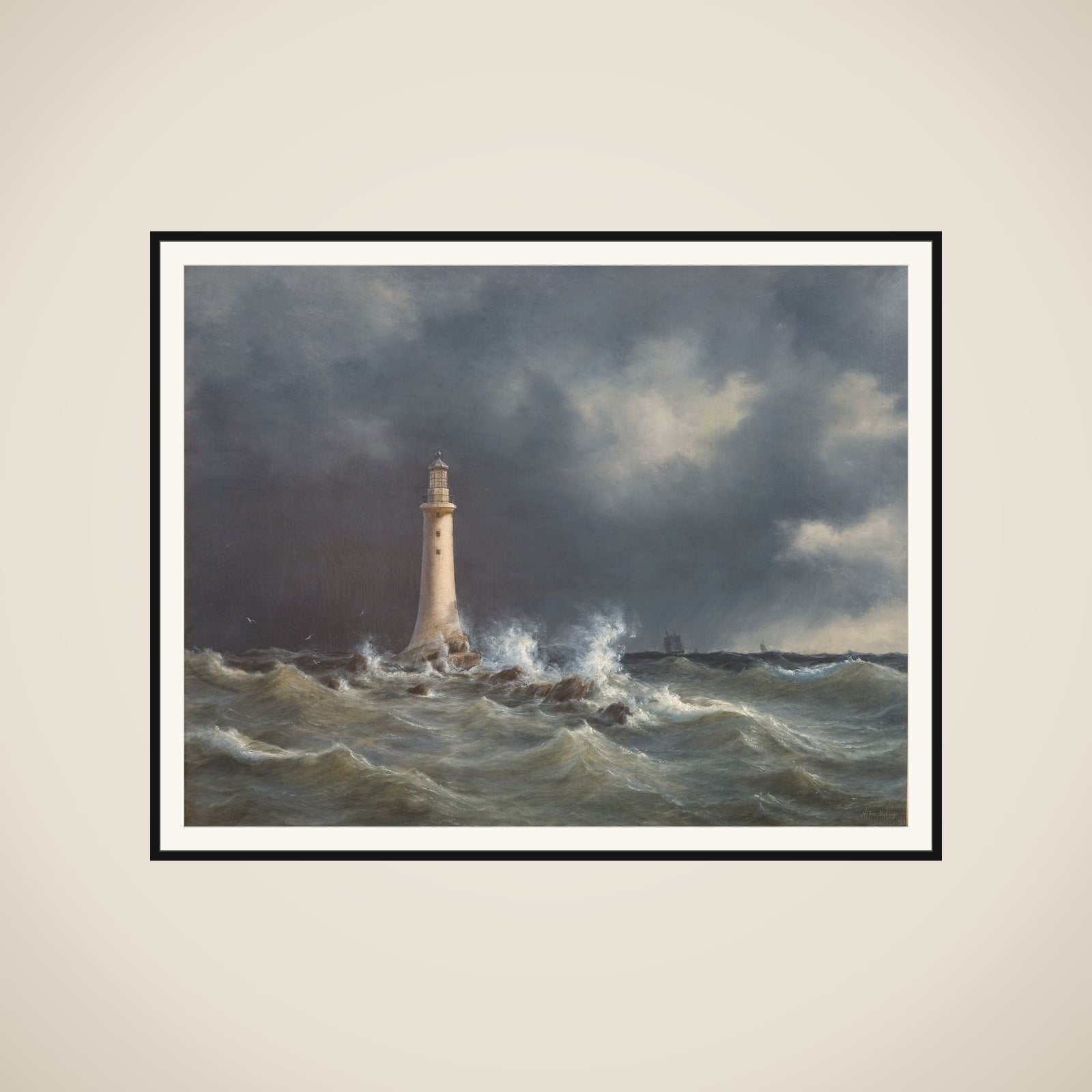 Eddystone fyrtårn framed