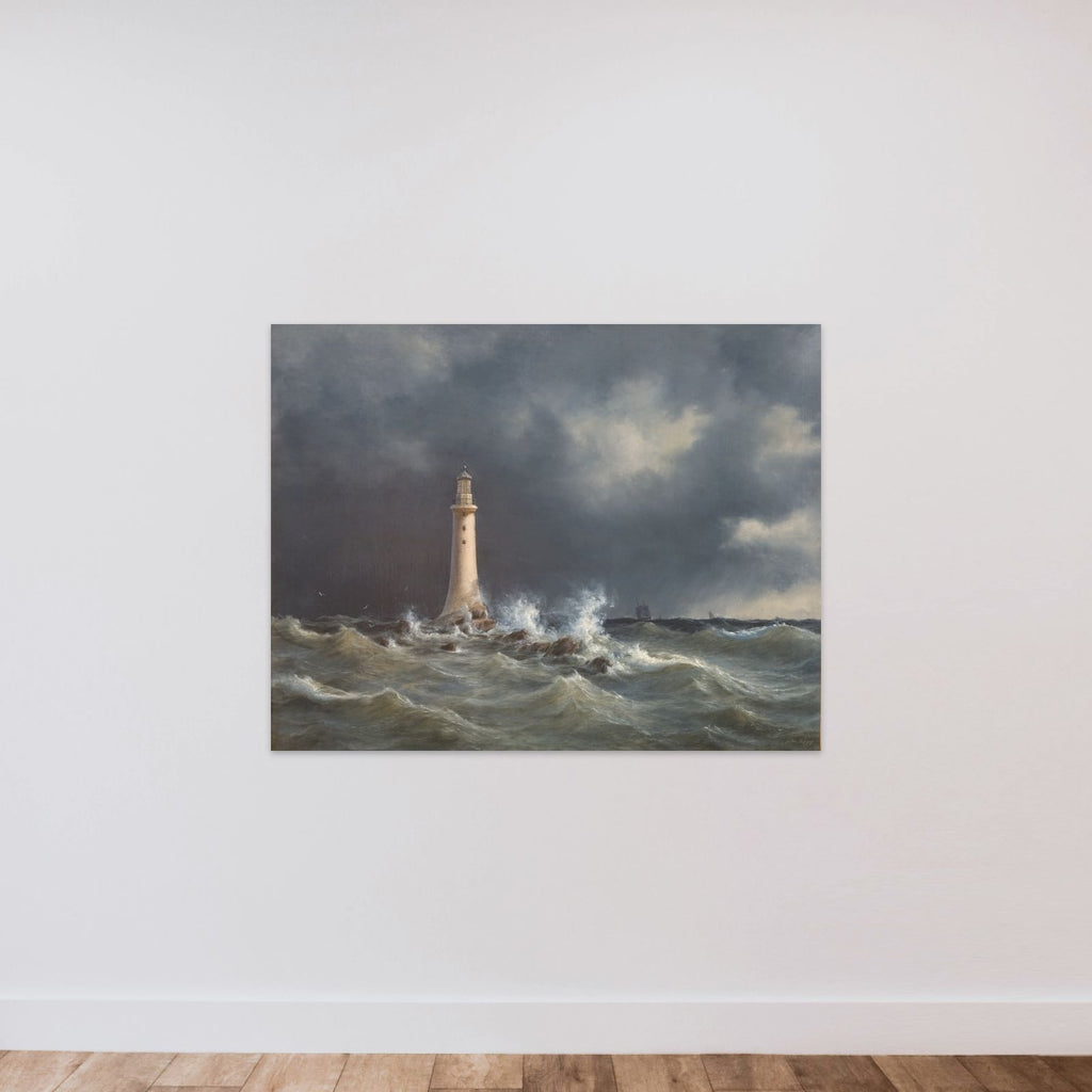 Eddystone fyrtårn unframed — shown to scale