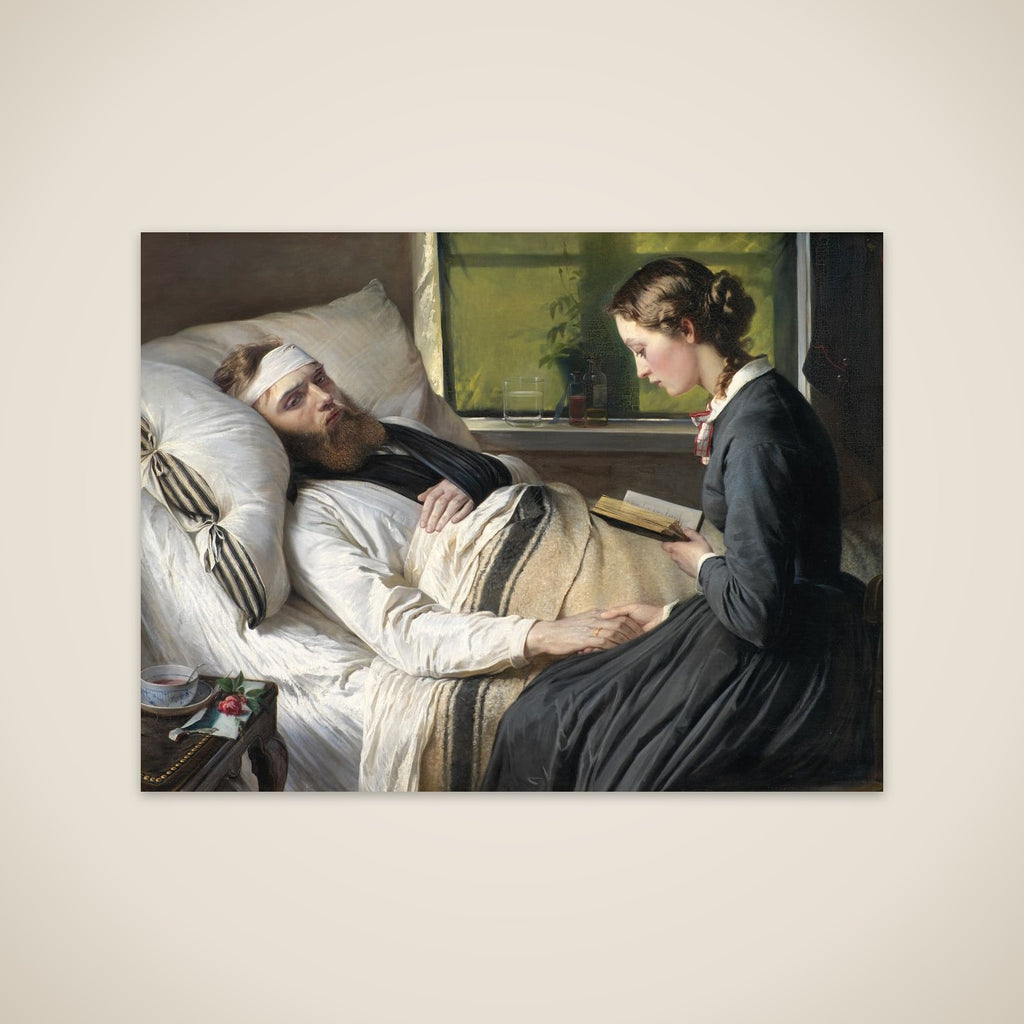 En såret dansk kriger unframed print