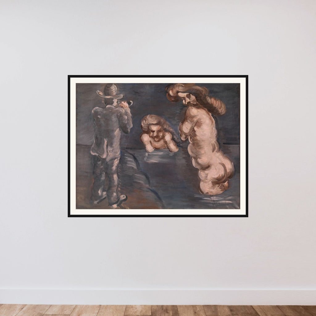 Manden der ser alt framed — shown to scale