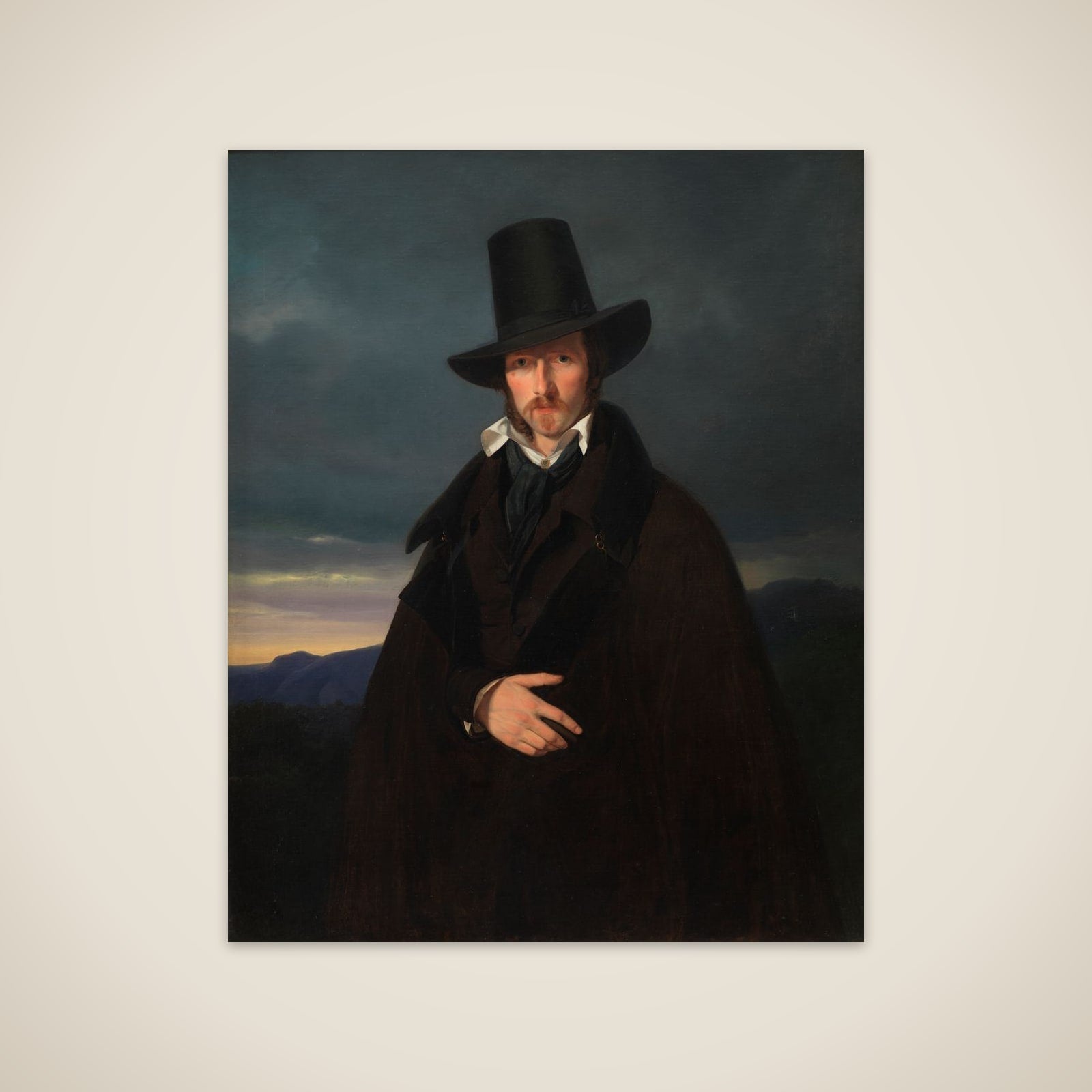 Portræt af den tyske maler Wilhelm von Kaulbach unframed print