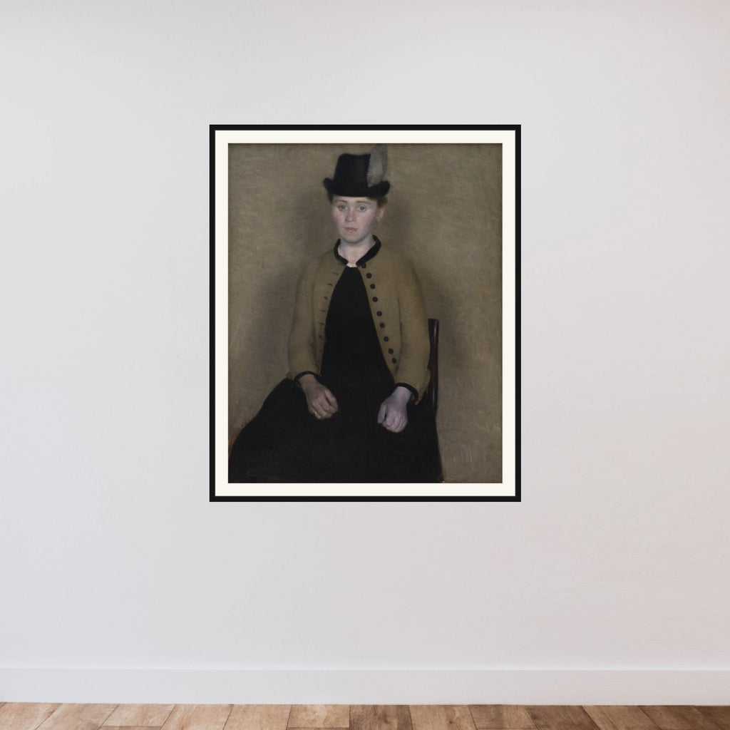 Ida Ilsted, senere kunstnerens hustru framed — shown to scale