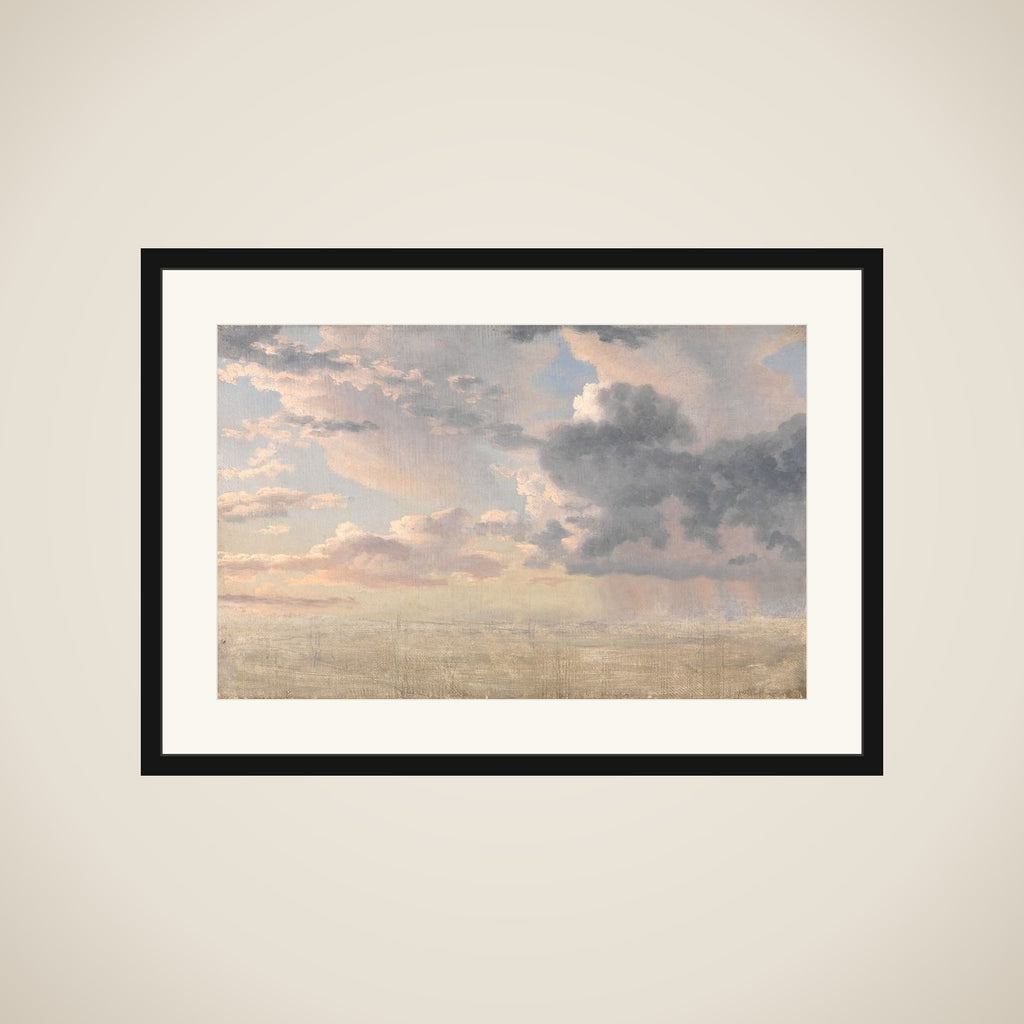 Studie af skyer over Øresund framed