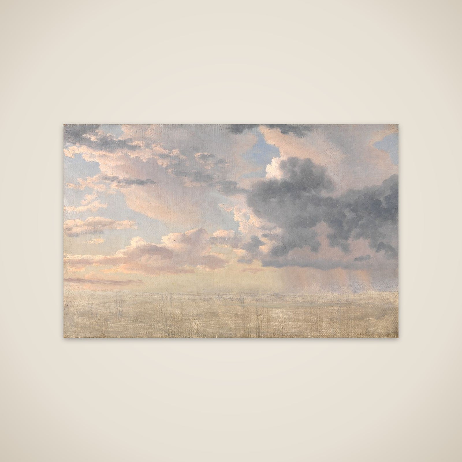 Studie af skyer over Øresund unframed print