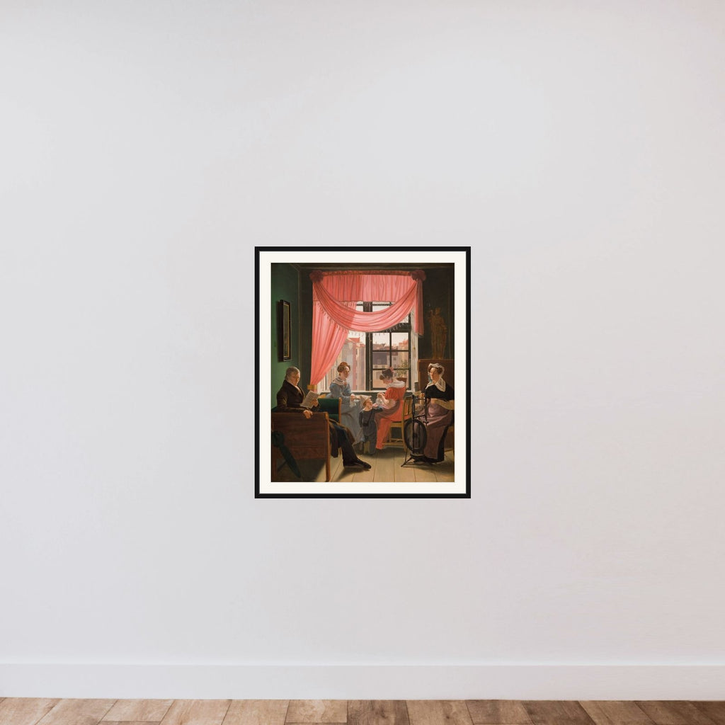 Familiebillede framed — shown to scale