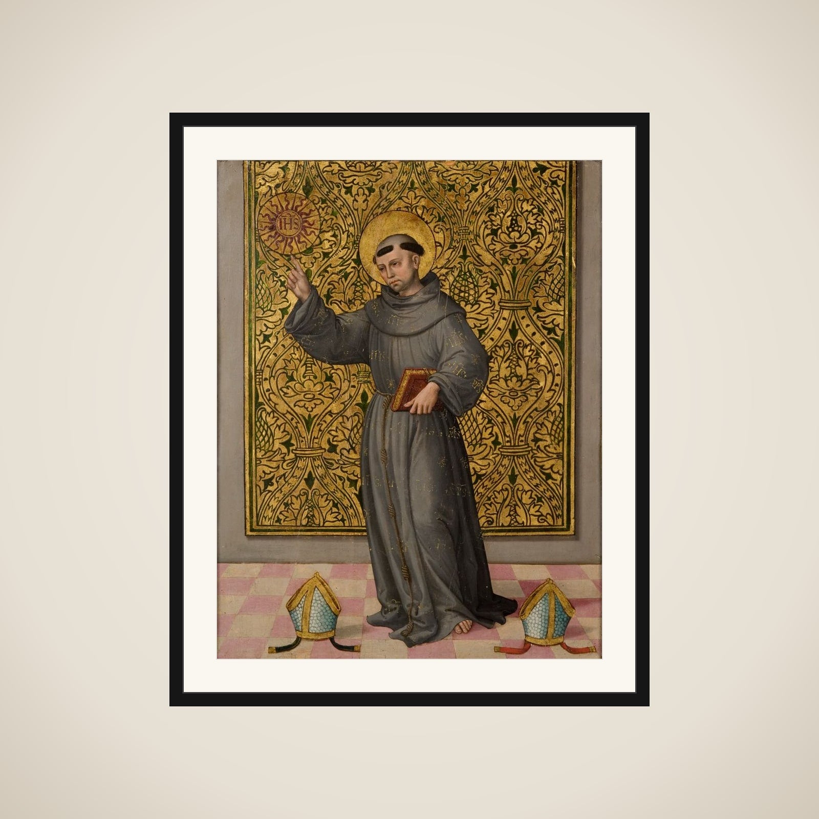 San Bernardino af Siena framed