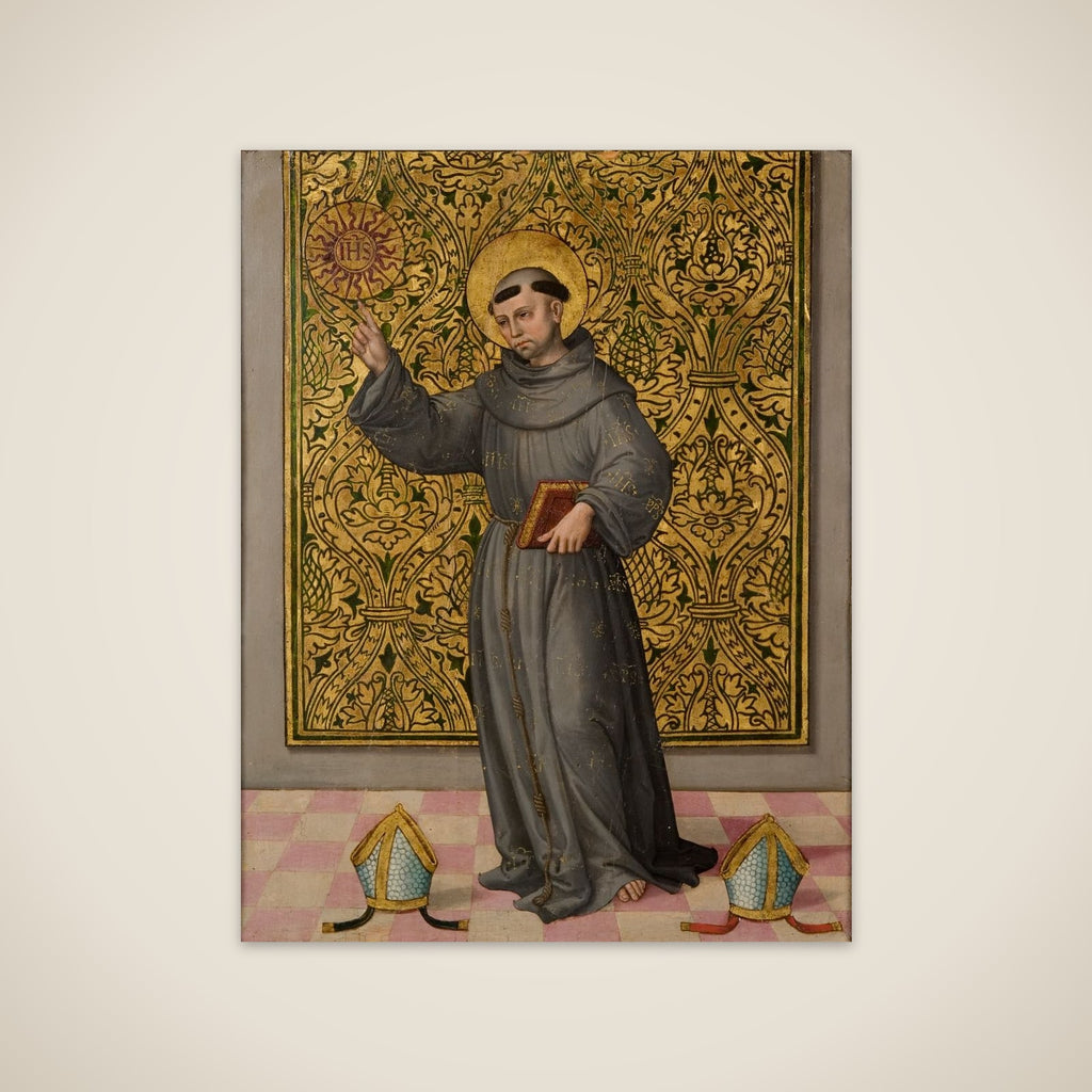 San Bernardino af Siena unframed print