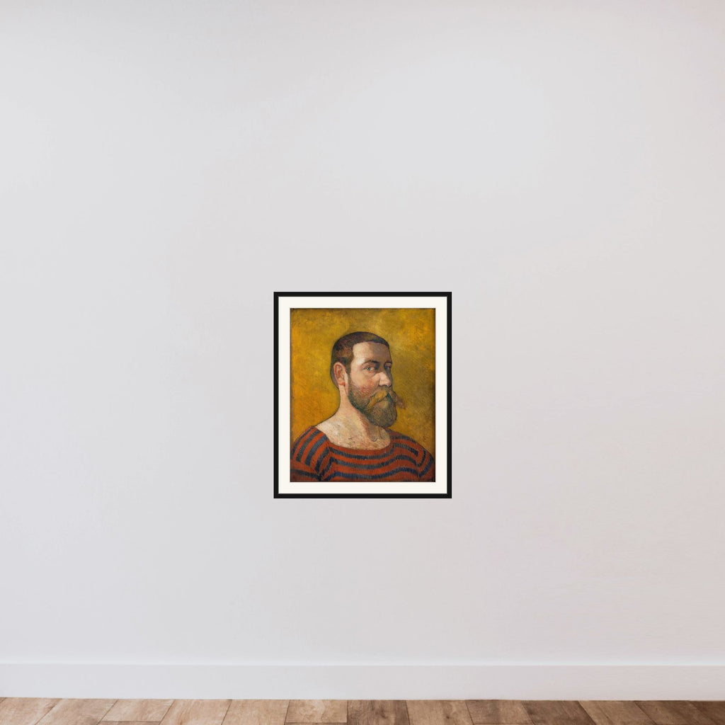 Selvportræt framed — shown to scale