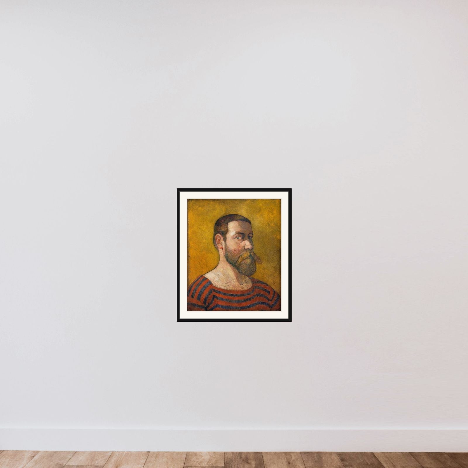 Selvportræt framed — shown to scale