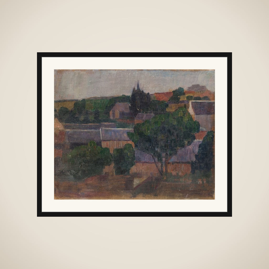 Landsby i Bretagne framed