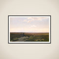 Udsigt over heden ved Pårup nær Silkeborg framed