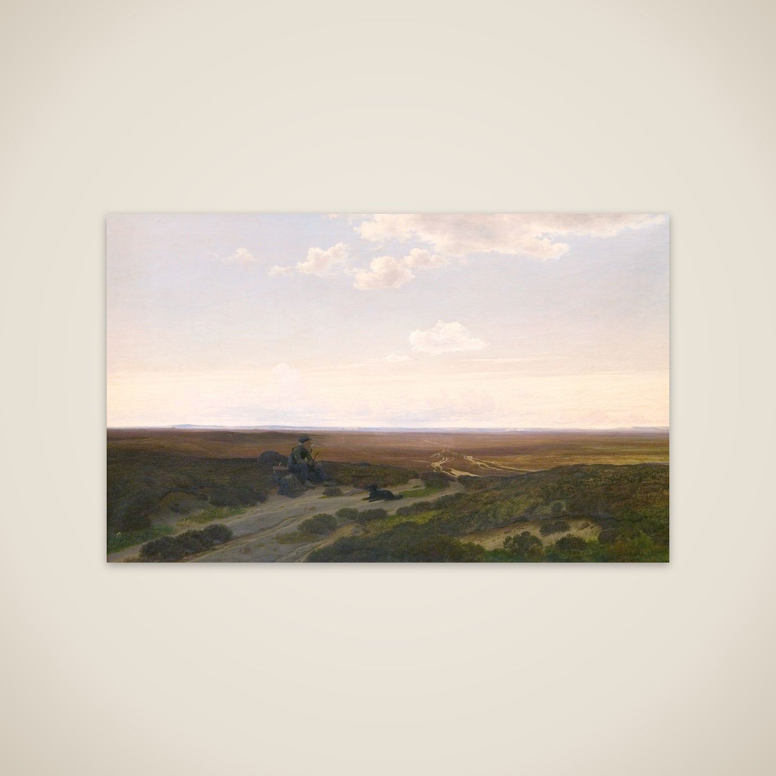 Udsigt over heden ved Pårup nær Silkeborg unframed print