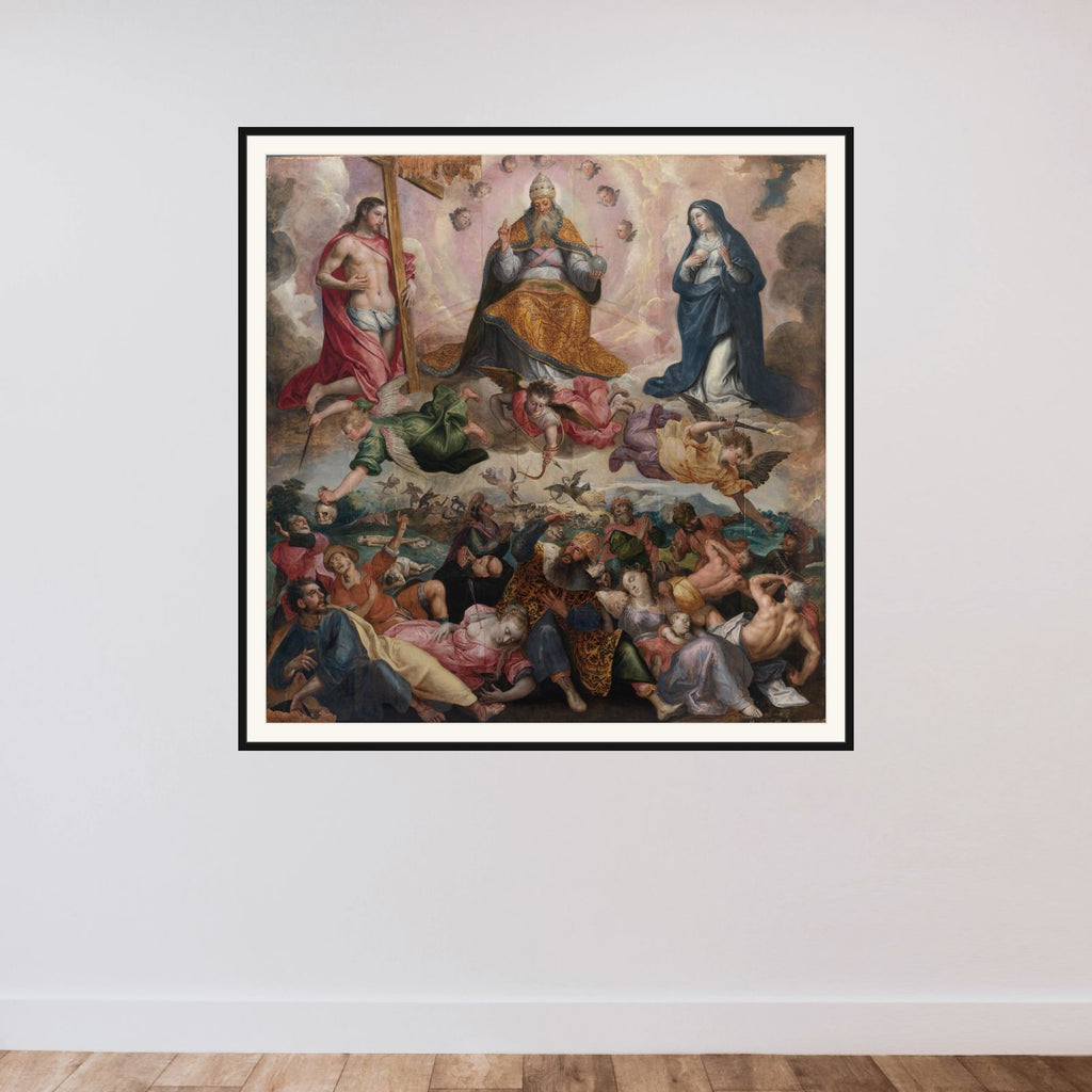 Dommedag framed — shown to scale