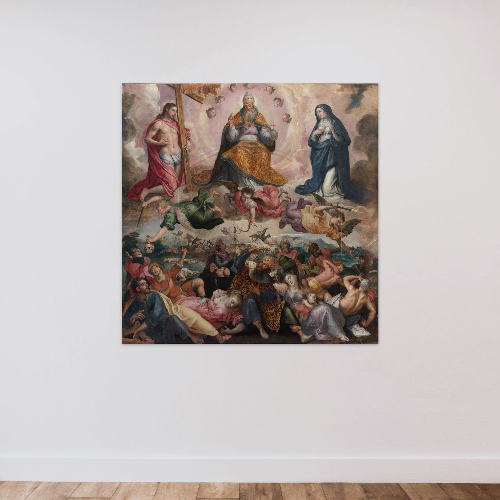 Dommedag unframed — shown to scale