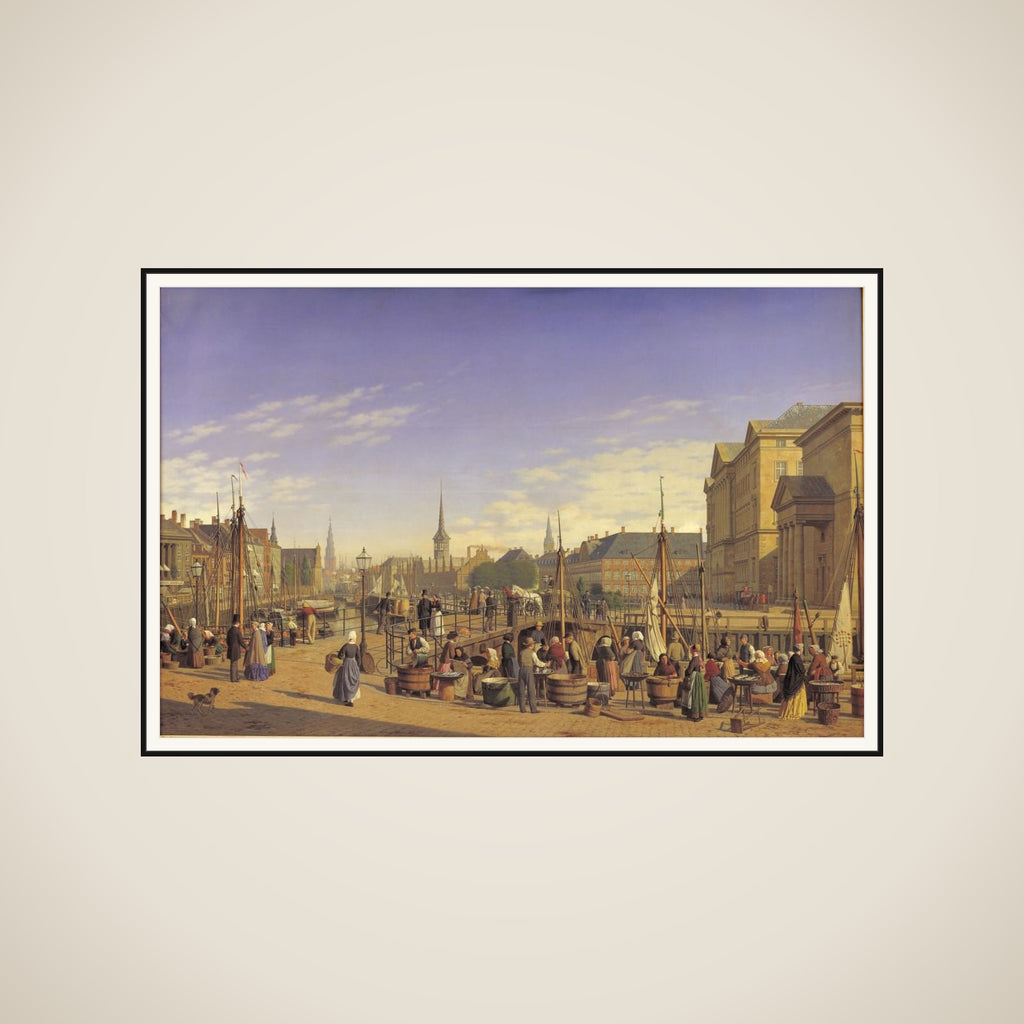 Udsigt fra Gammel Strand mod Christiansborg framed